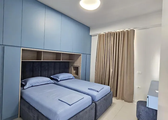 Blue Horizon And Seaside Serenity